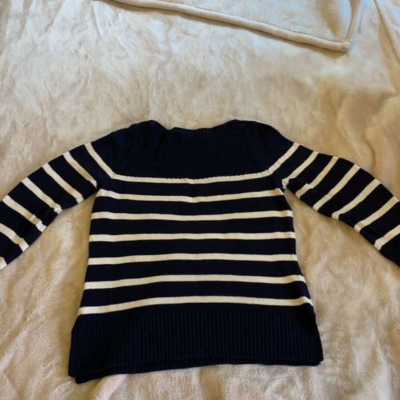 Blue and white striped sweater - Picture 3 of 3